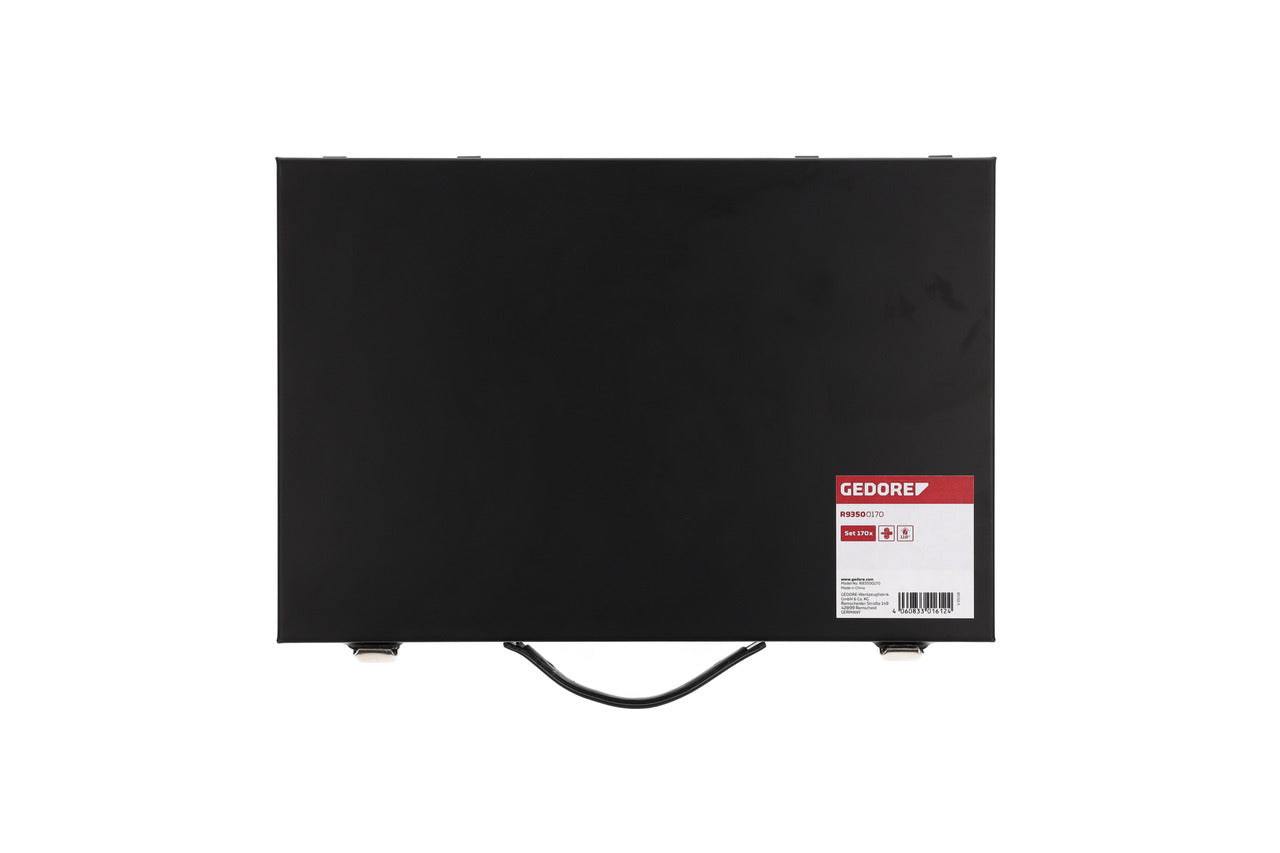 GEDORE red R93500170 - Jeu de forets hélicoïdaux Ø 1-10 mm, pas de 0,5 mm, 170 pièces