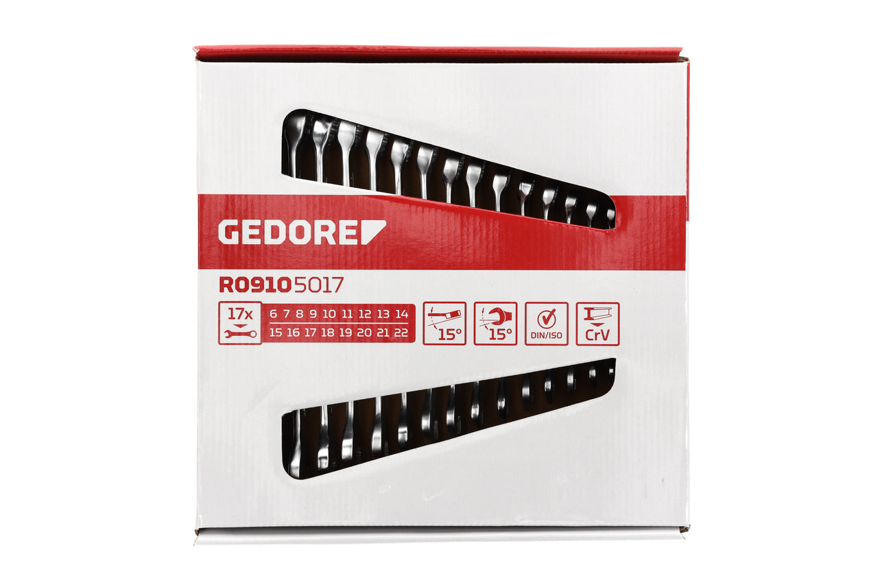 GEDORE red R09105017 - Jeu de clés mixtes, 6-22 mm, 17 pièces