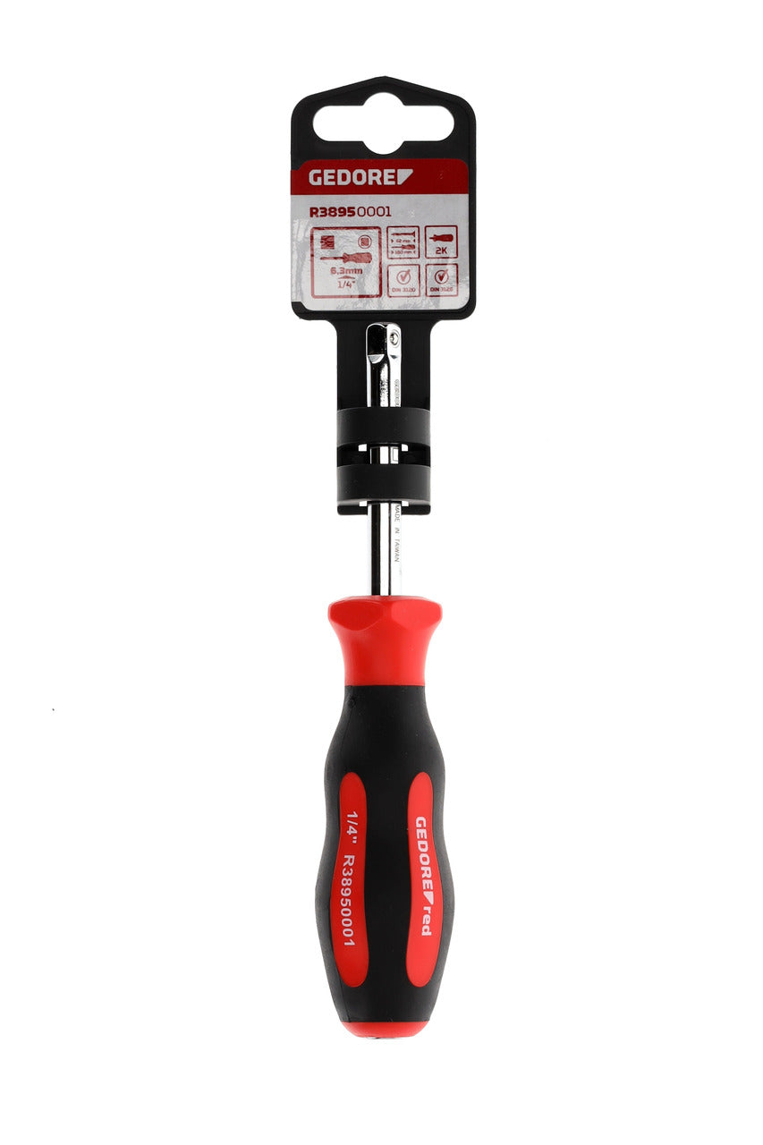 GEDORE red R38950001 - Manche carré emboîté 1/4", L=61 mm, deux composants