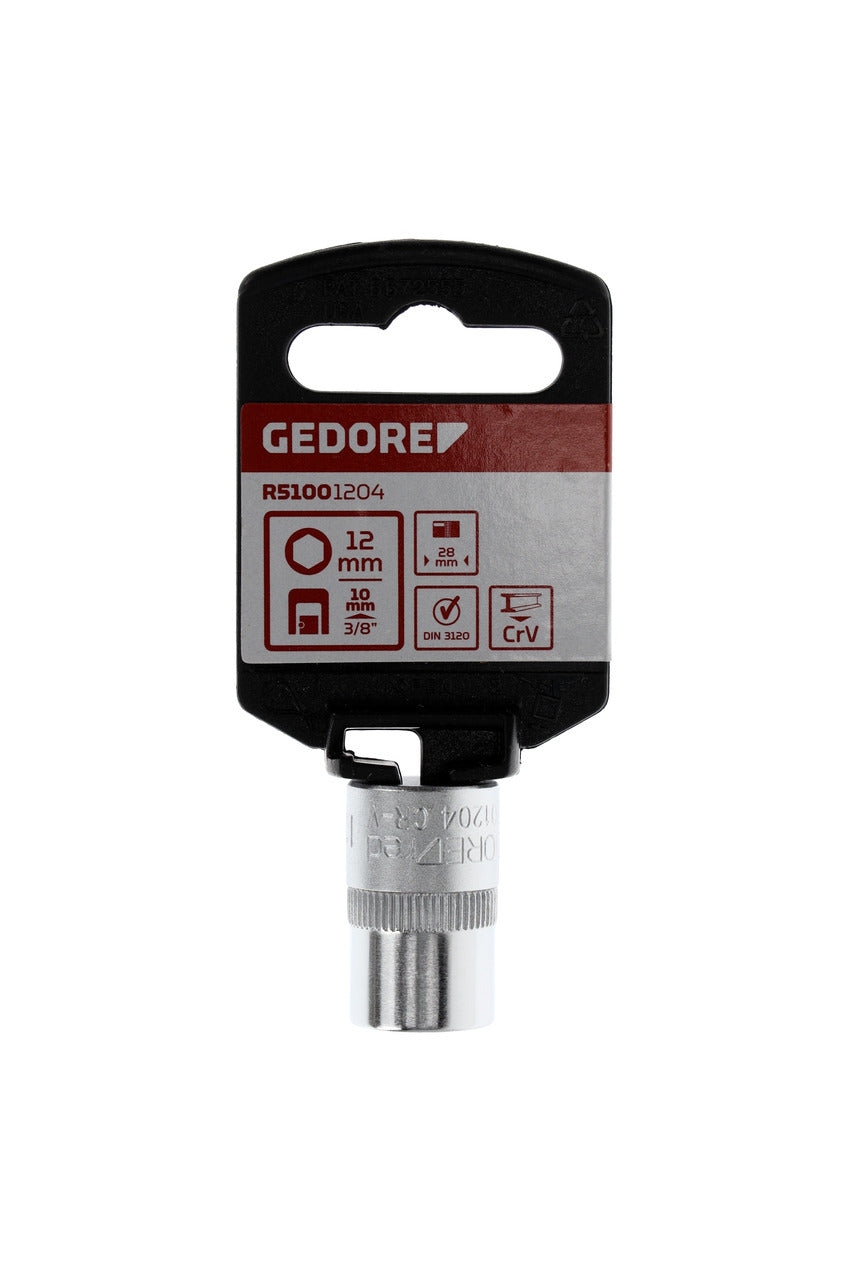 GEDORE red R51001204 - Douille 3/8", hexagonale, 12 mm L=28 mm
