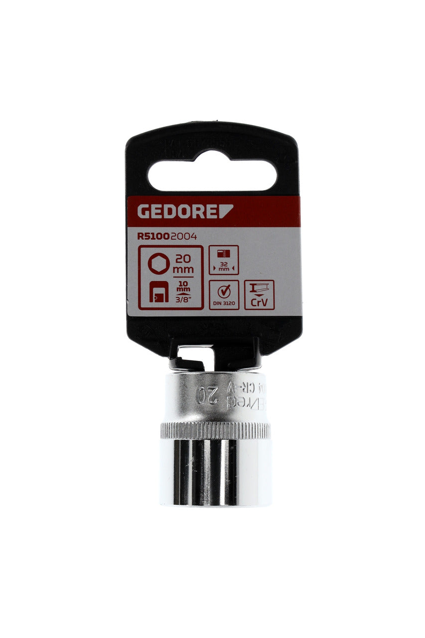GEDORE red R51002004 - Douille 3/8", hexagonale, 20 mm L=32 mm
