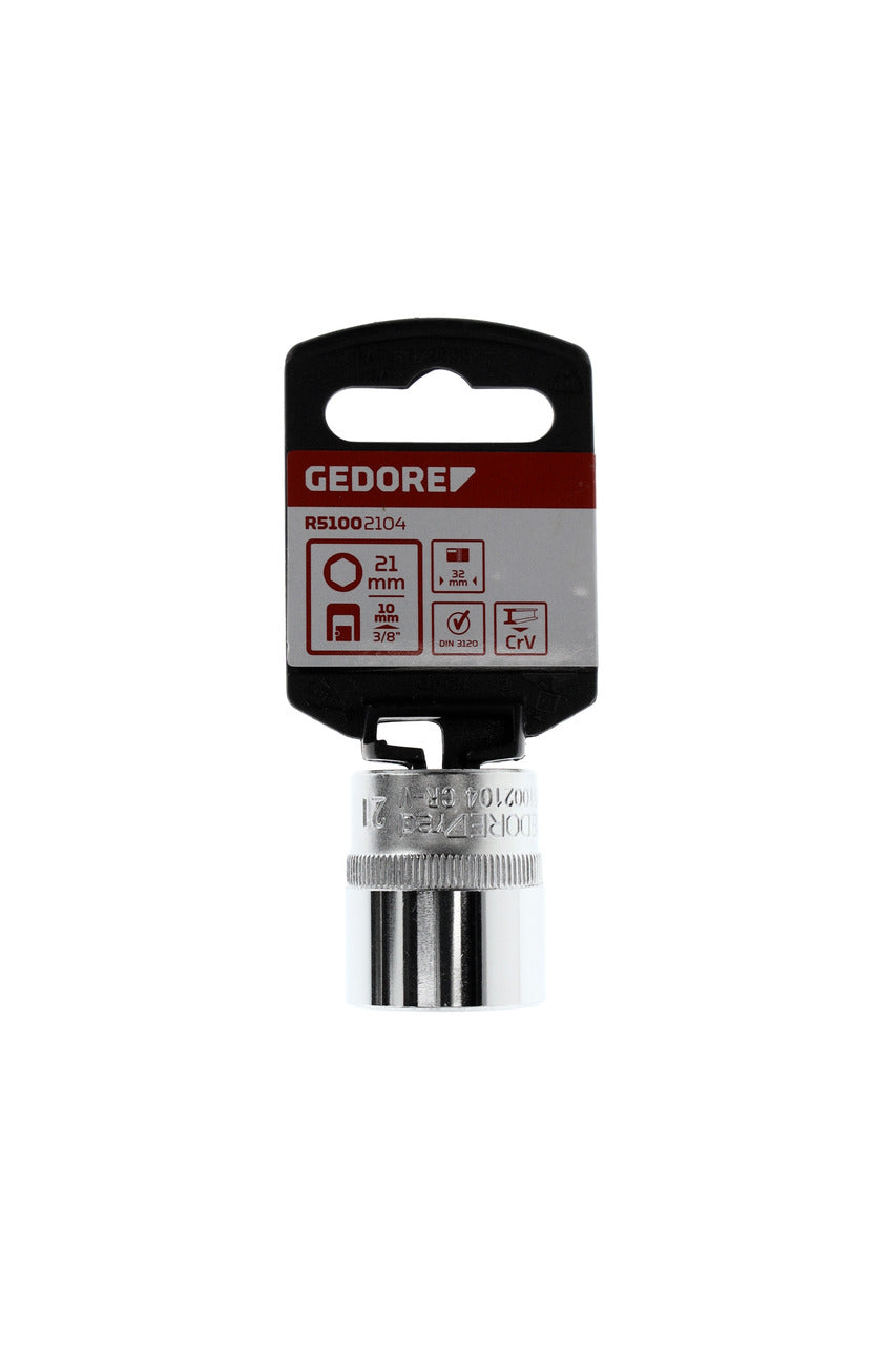 GEDORE red R51002104 - Douille 3/8", hexagonale, 21 mm L=32 mm