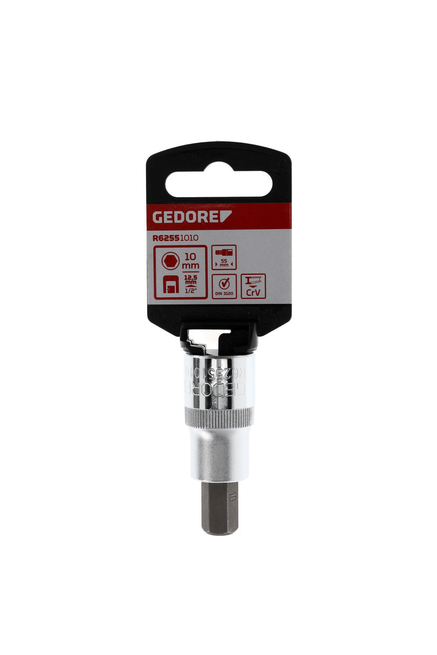 GEDORE red R62551010 - Douille de tournevis 1/2" 10 mm L=55 mm