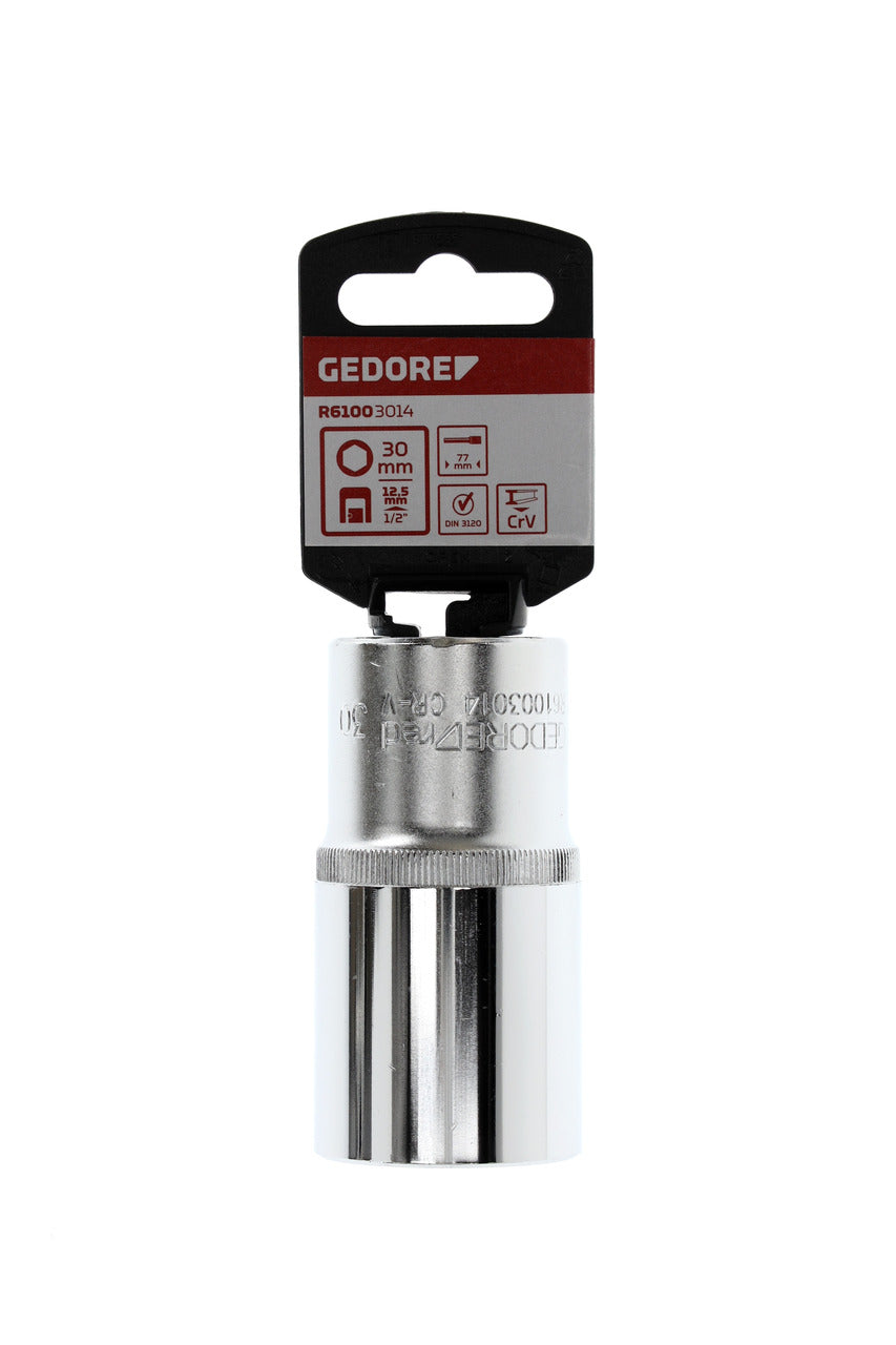 GEDORE red R61003014 - Douille 1/2", hexagonale, 30 mm L=77 mm