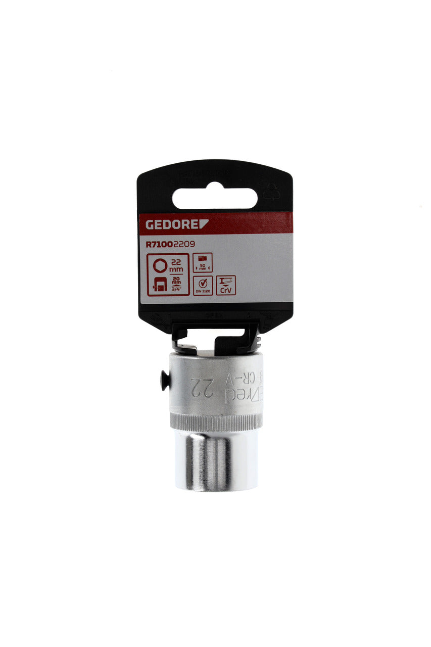 R71002209 - Vaso 3/4", hexagonal, 22 mm L=50 mm