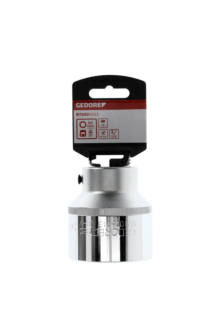 R71005013 - Vaso 3/4", hexagonal, 50 mm L=72 mm