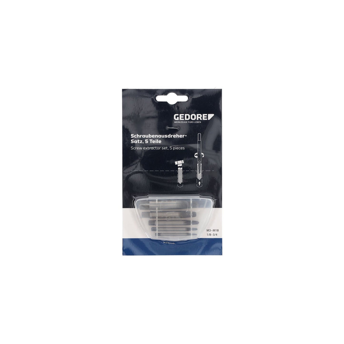 GEDORE 8551 S-005 - Juego de Extractor Tornillos M3-M18