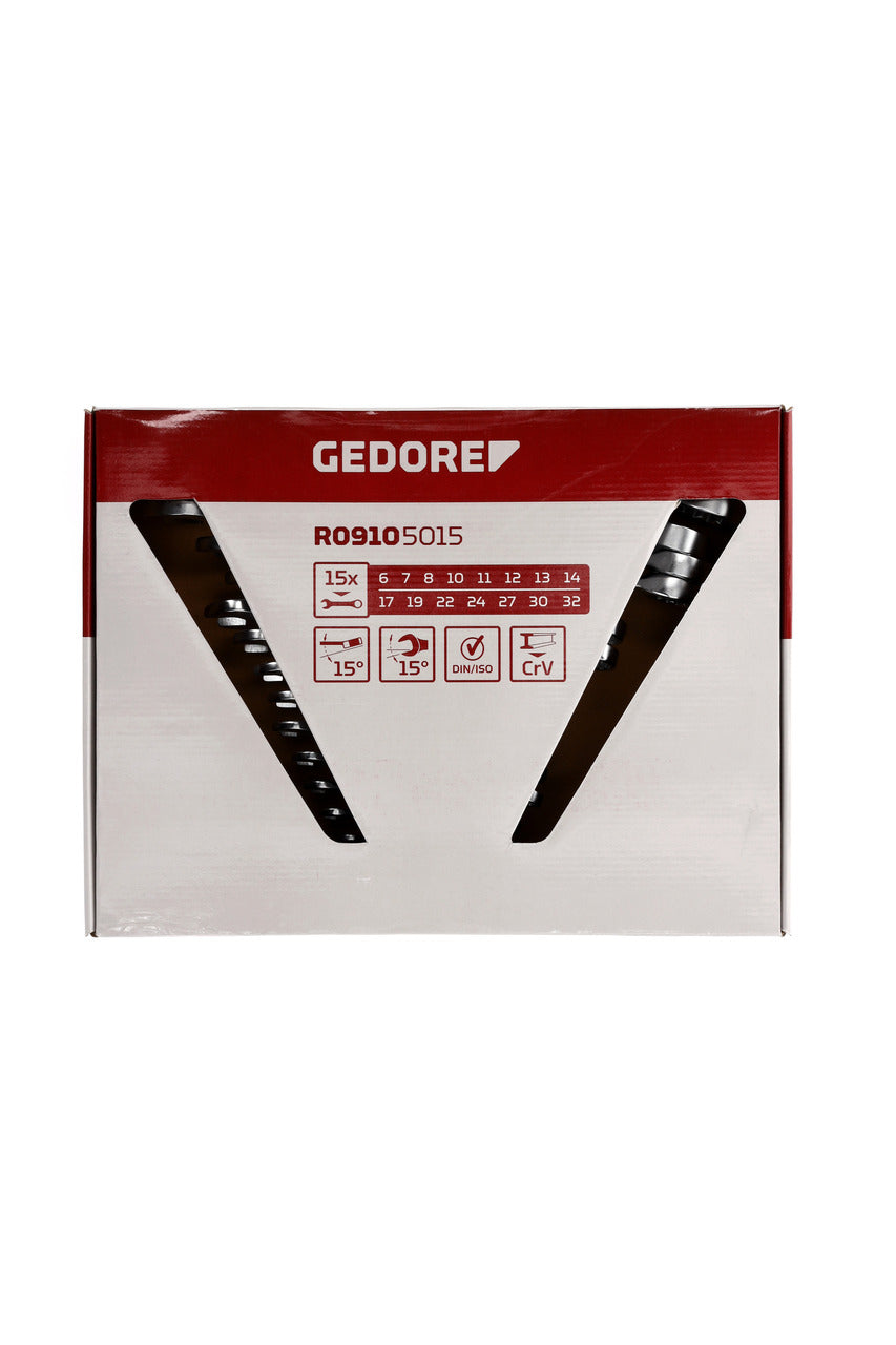 GEDORE red R09105015 - Jeu de clés mixtes, 6-32 mm, 15 pièces