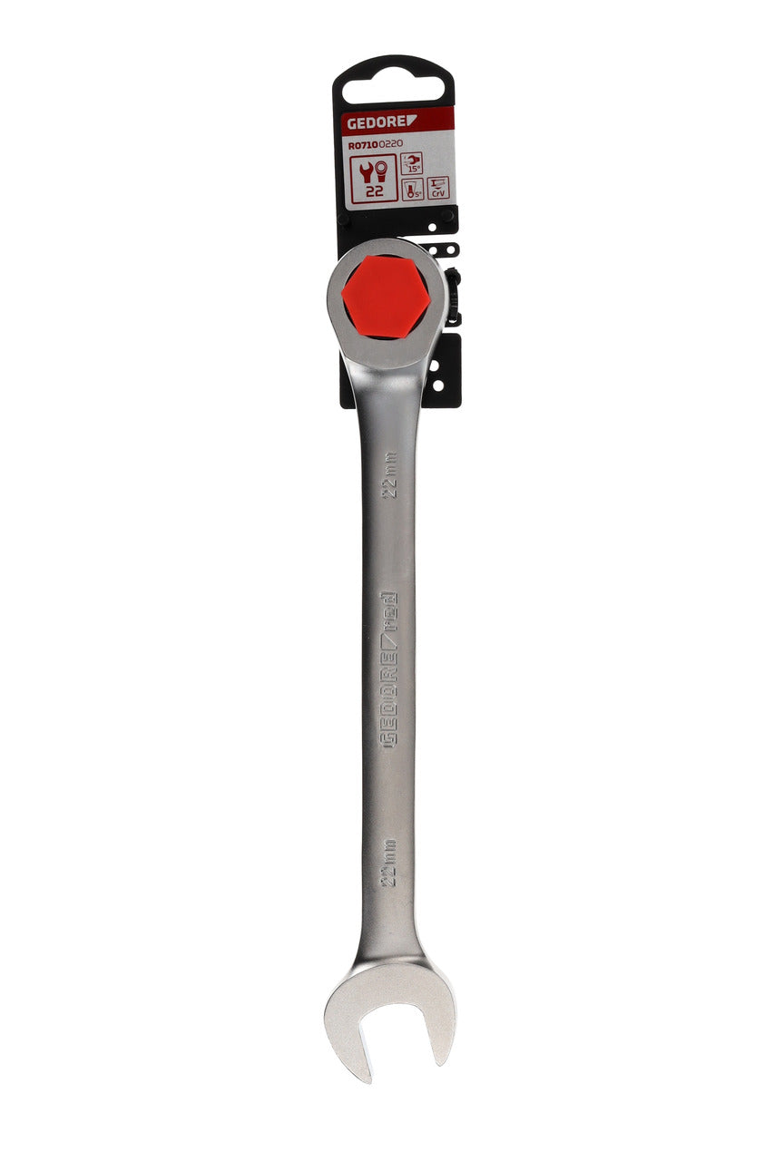 GEDORE red R07100220 - Clé combinée à cliquet 22 mm L=310 mm