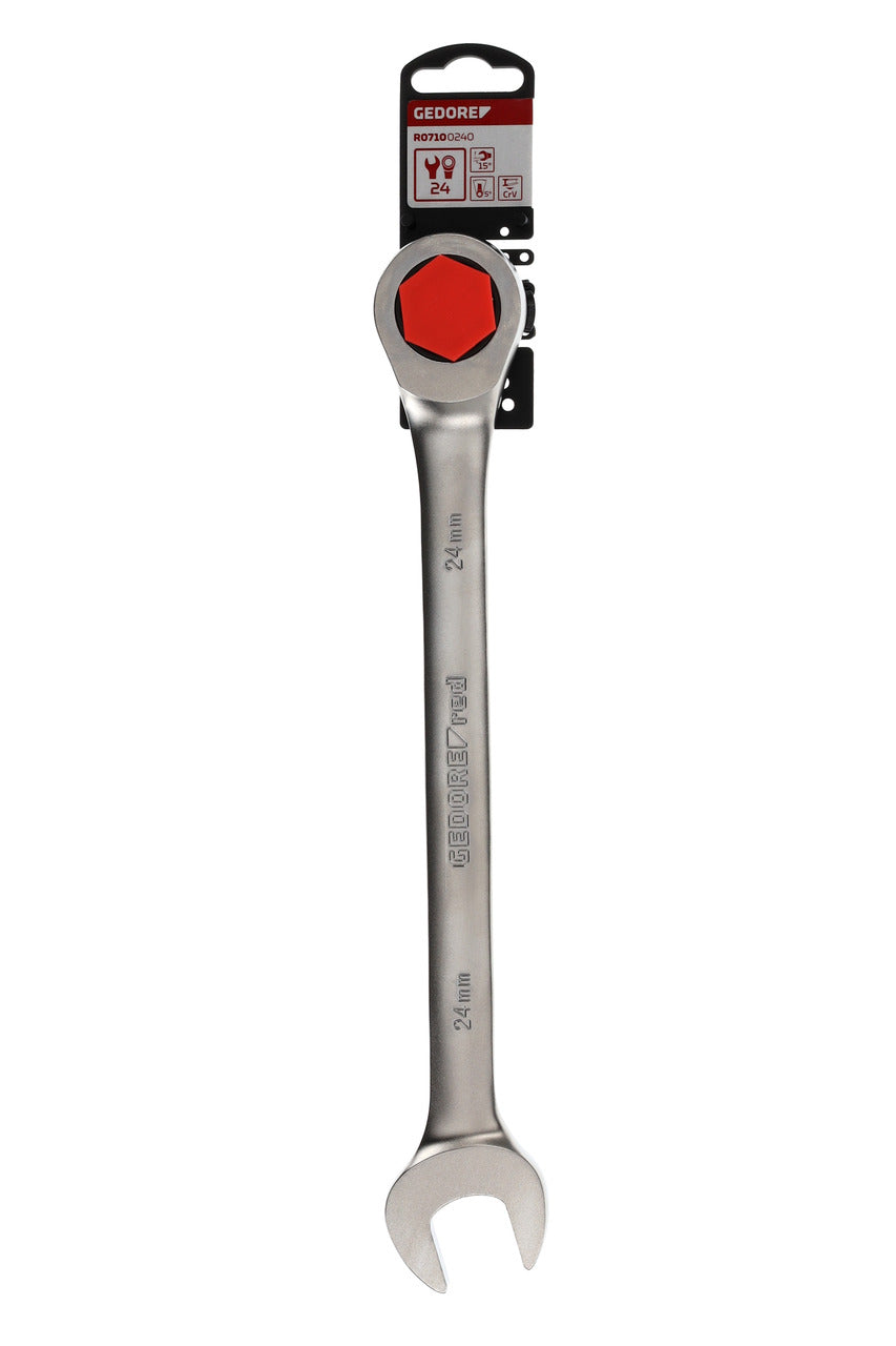 GEDORE red R07100240 - Clé combinée à cliquet 24 mm L=330 mm