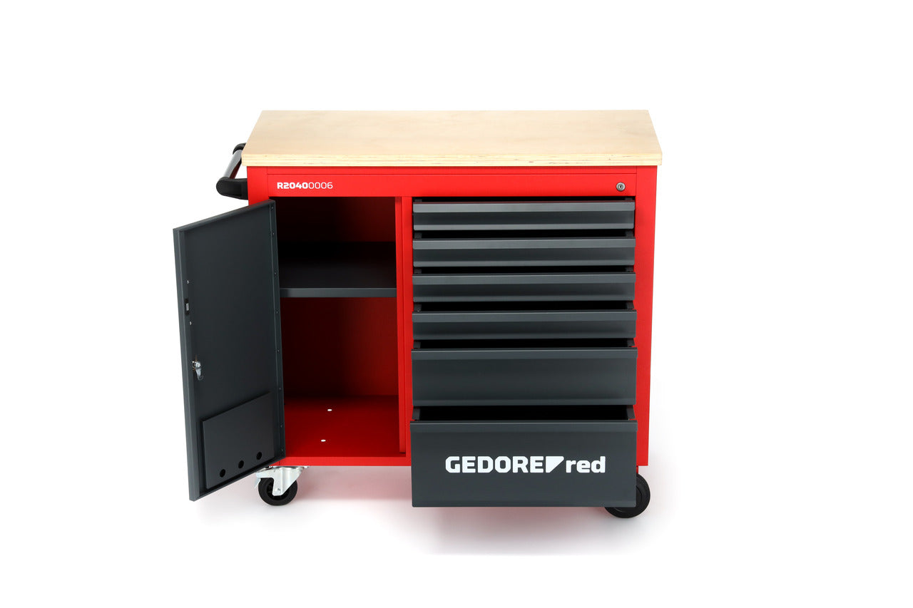 GEDORE red R20400006 - Établi mobile MECHANIC, avec 6 tiroirs 988x431x935 mm