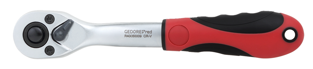 GEDORE red R40050009 - Cliquet réversible 2 composants 1/4", coudé, angle de retour 5°