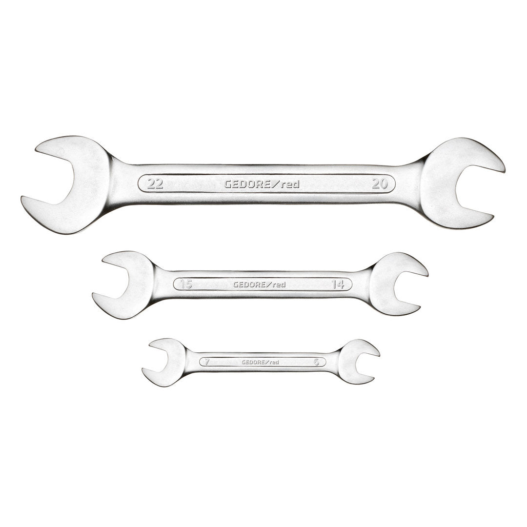 GEDORE red R05105008 - Jeu de 8 clés plates, 6-22 mm
