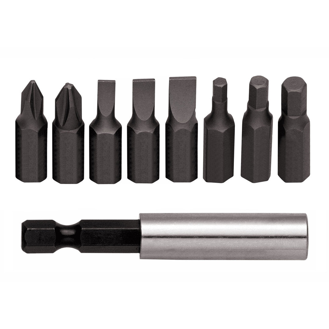 GEDORE red R33005009 - Jeu de 9 embouts 1/4" PH+SL+hexagonaux avec porte-embouts magnétique.