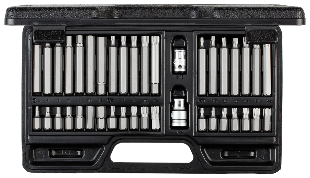 GEDORE red R35003040 - Coffret de douilles à embouts de 10 mm TX+XZN+hexagonales, 40 pièces