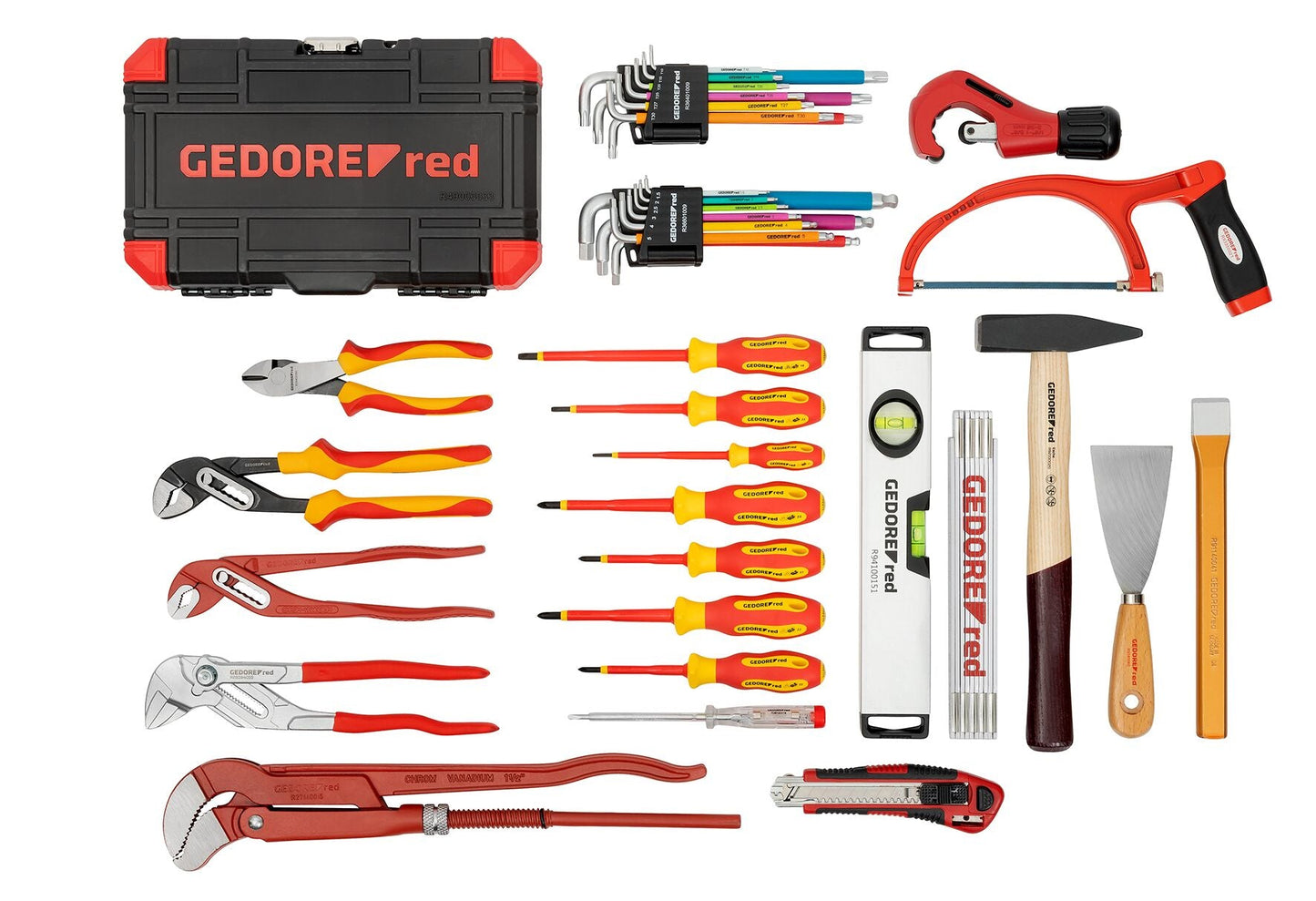 GEDORE red R21902072 - Valise trolley avec assortiment d'outils de plombier