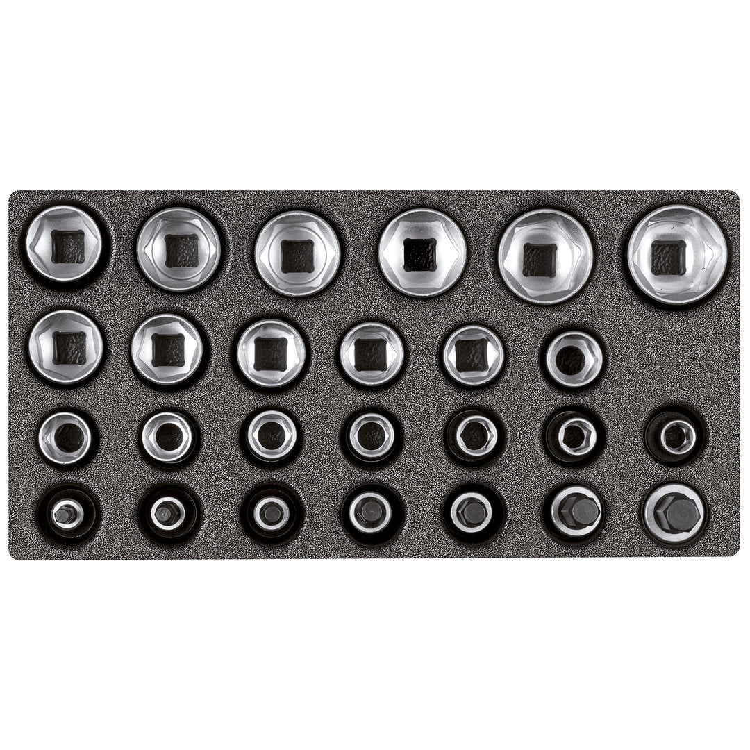 GEDORE red R22150009 - Jeu de douilles 1/2", en module CT 2/6, 26 pièces