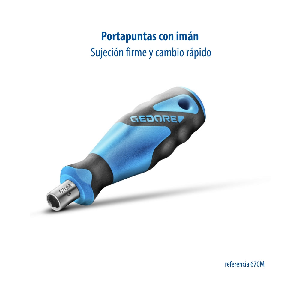 TC 666 MK-043 – Kit de puntas y vasos 1/4" con carraca multifuncional (Ready to Fix), 43 piezas