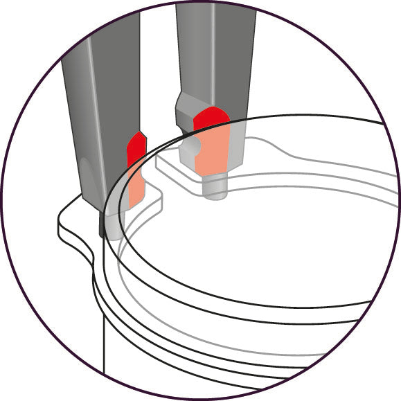 GEDORE S 8000 E - Jeu de 4 pinces à circlips