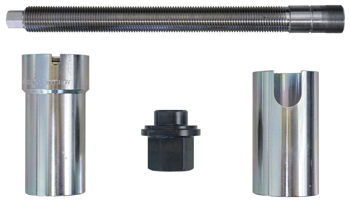 KL-0680-80 EA - Extractor de inyectores EcoBlue 2.0: Varilla roscada, casquillos metálicos ranurados y tuerca negra hexagonal