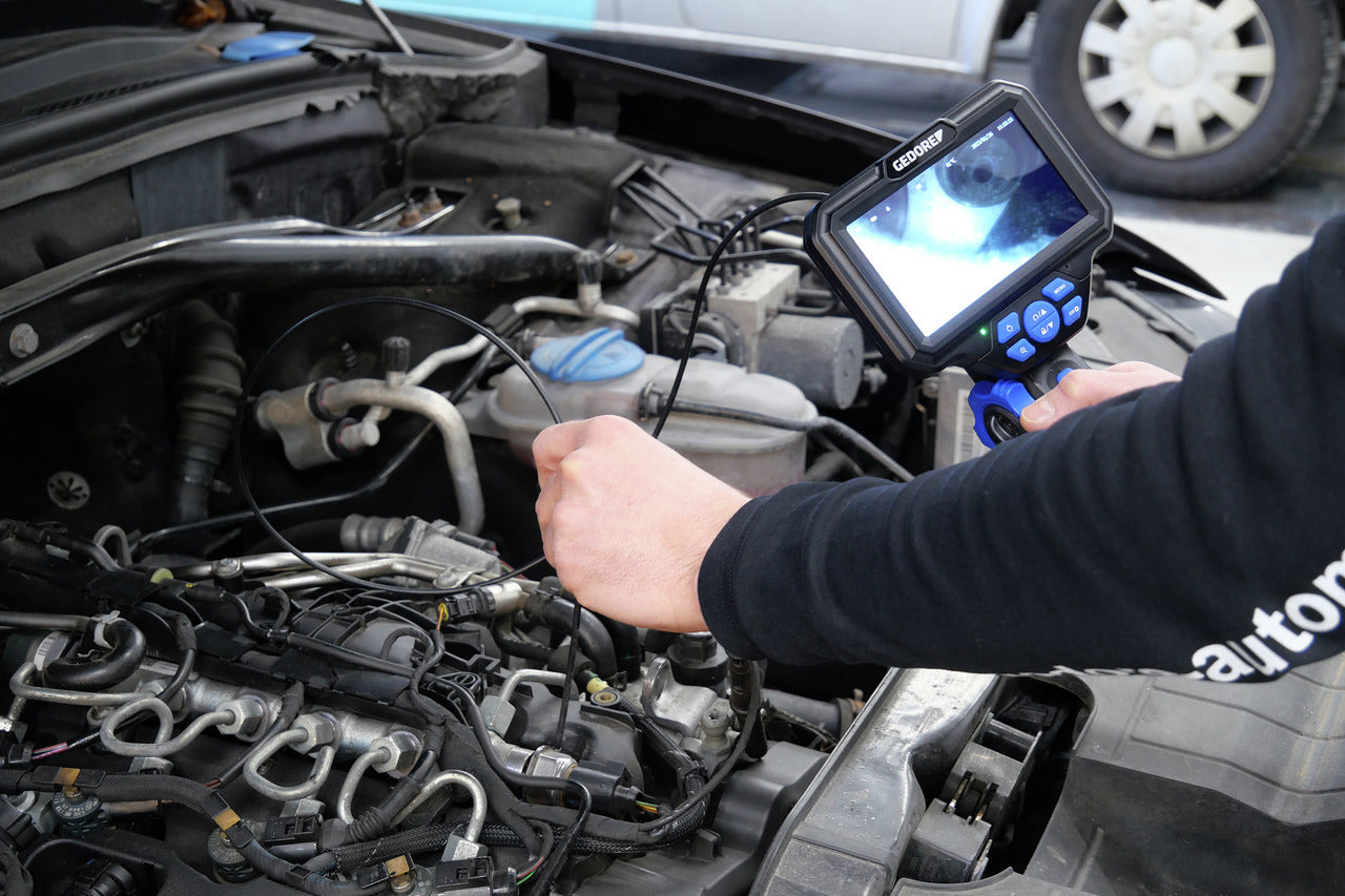 GEDORE Automotive KL-0880-10 K - Videoscopio digital con sonda flexible Ø3,9 mm