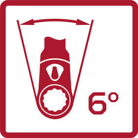 GEDORE red R40150027 - Clé à cliquet porte-embouts 2 composants 1/4", L=90 mm, angle de retour 5°