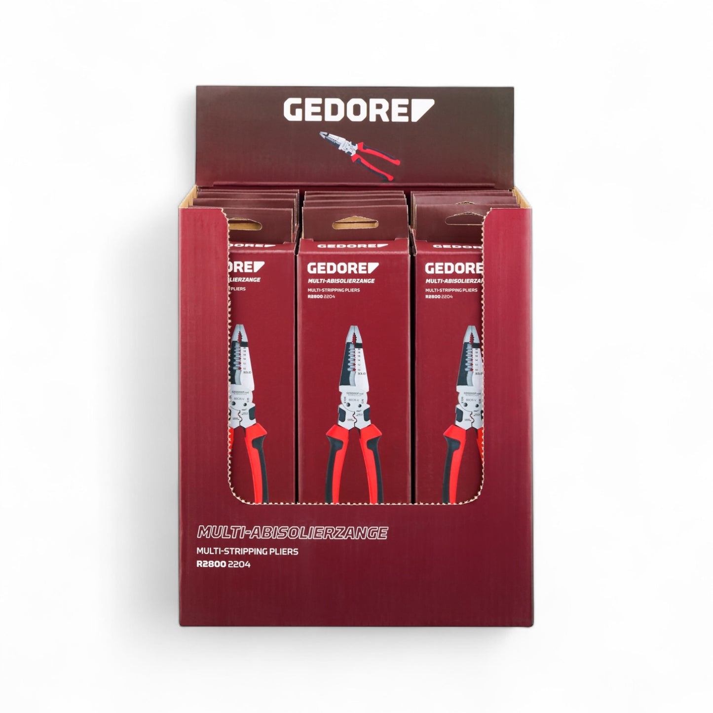GEDORE red R28009212 - Présentoir pour point de vente avec 12 pinces coupantes multi-usages
