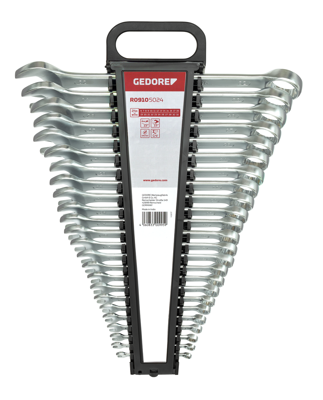 GEDORE red R09105024 - Jeu de clés mixtes, 6-32 mm, 24 pièces
