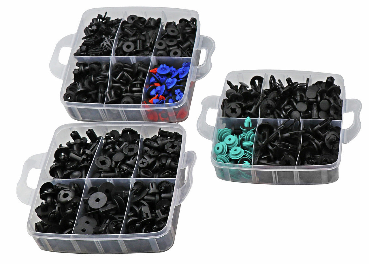 GEDORE Automotive R19002676 - Jeu de 676 clips de fixation avec levier de démontage