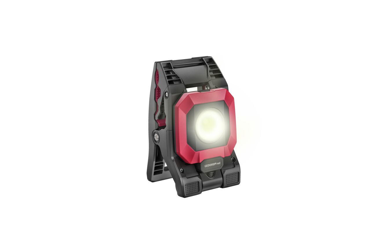 GEDORE red R95700176 - Lampe de travail rechargeable avec pince et 1700 lumens