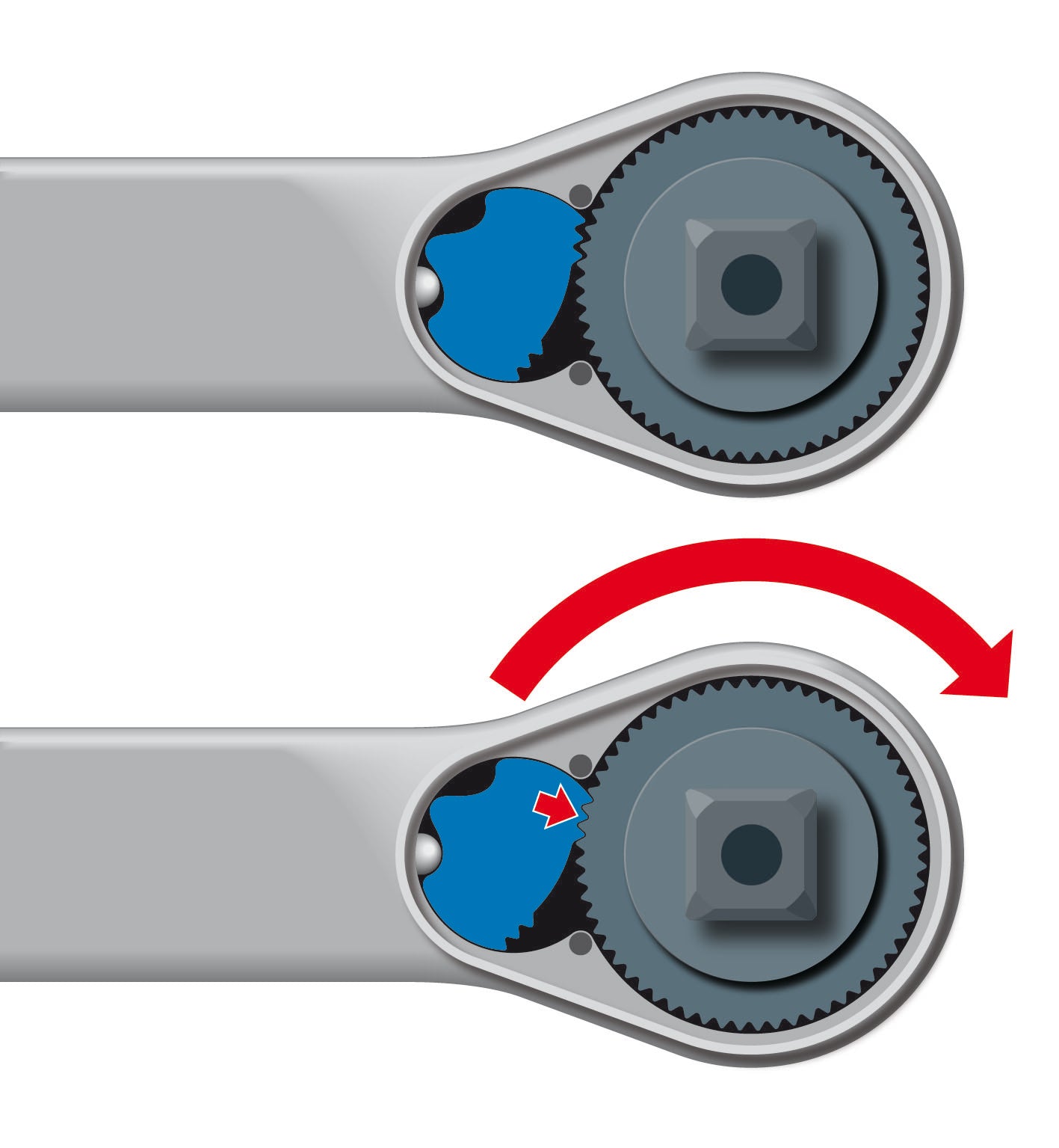 GEDORE 1993 U-20 - Carraca de 1/2", U-20