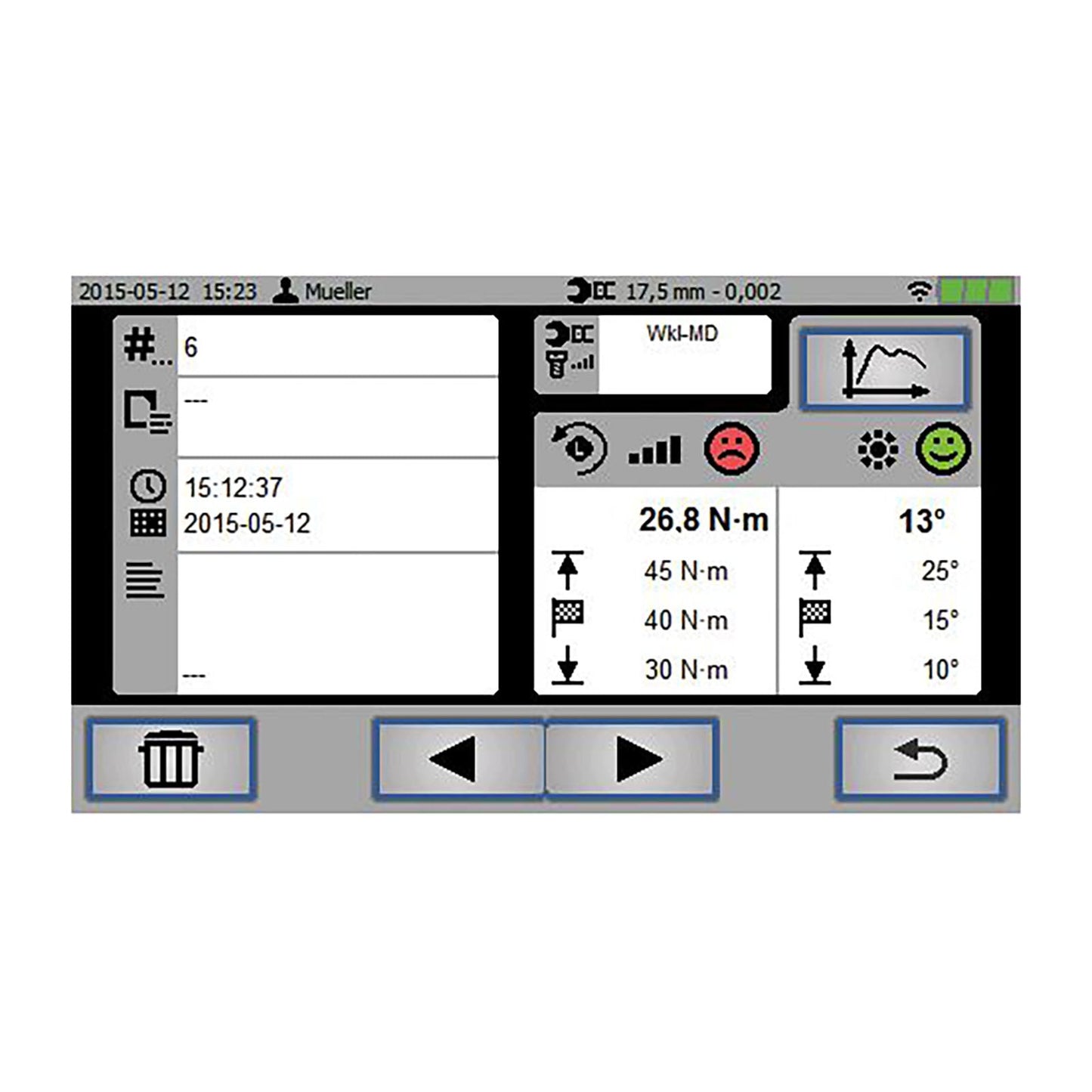 GEDORE ETQR DS - Unidad de pantalla E-torc Q R con escáner