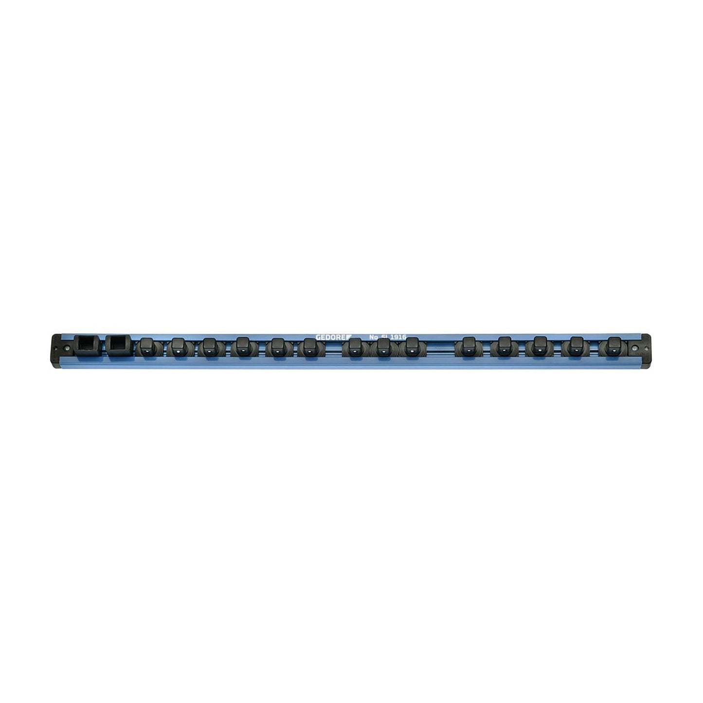 GEDORE SL 1916 - Rail magnético para 14 vasos y 2 accesorios de 1/2", 580 mm