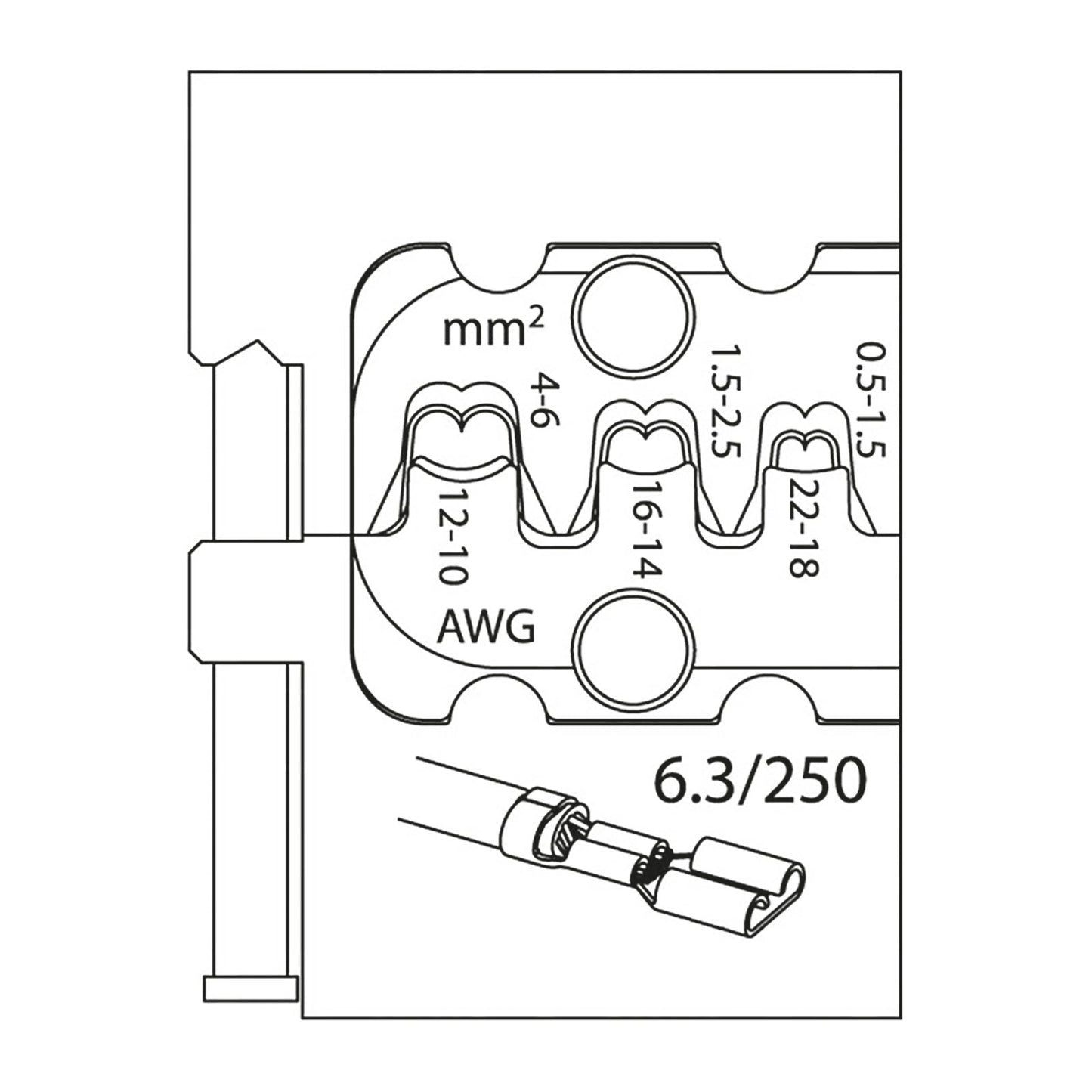 GEDORE 8140-11 - Módulo conectores planos