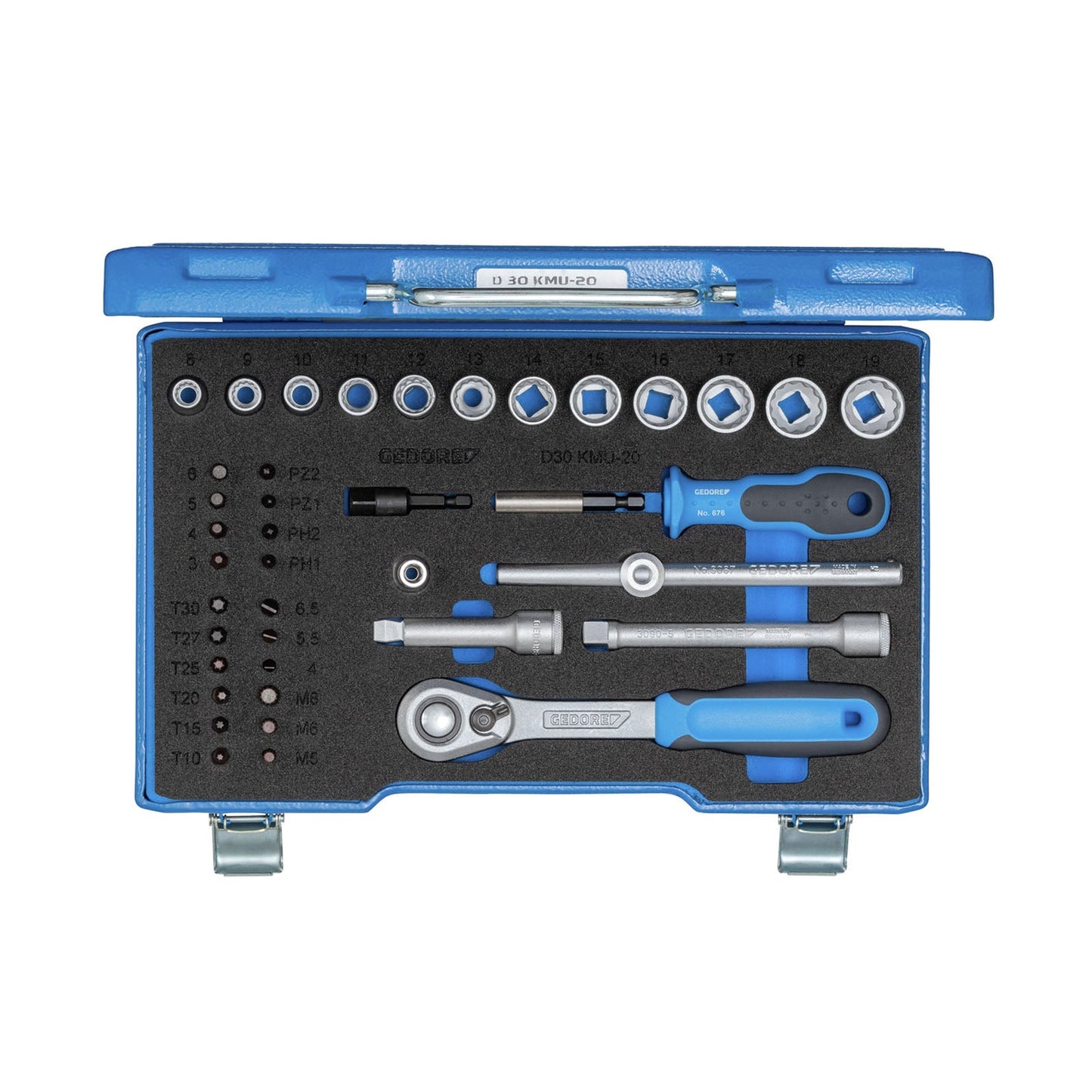 GEDORE D 30 KMU-20 - Juego de Vasos Unit Drive 3/8"