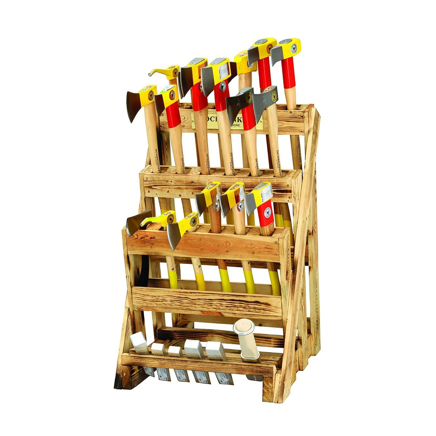 Présentoir de haches ROTBAND-PLUS 24 pièces