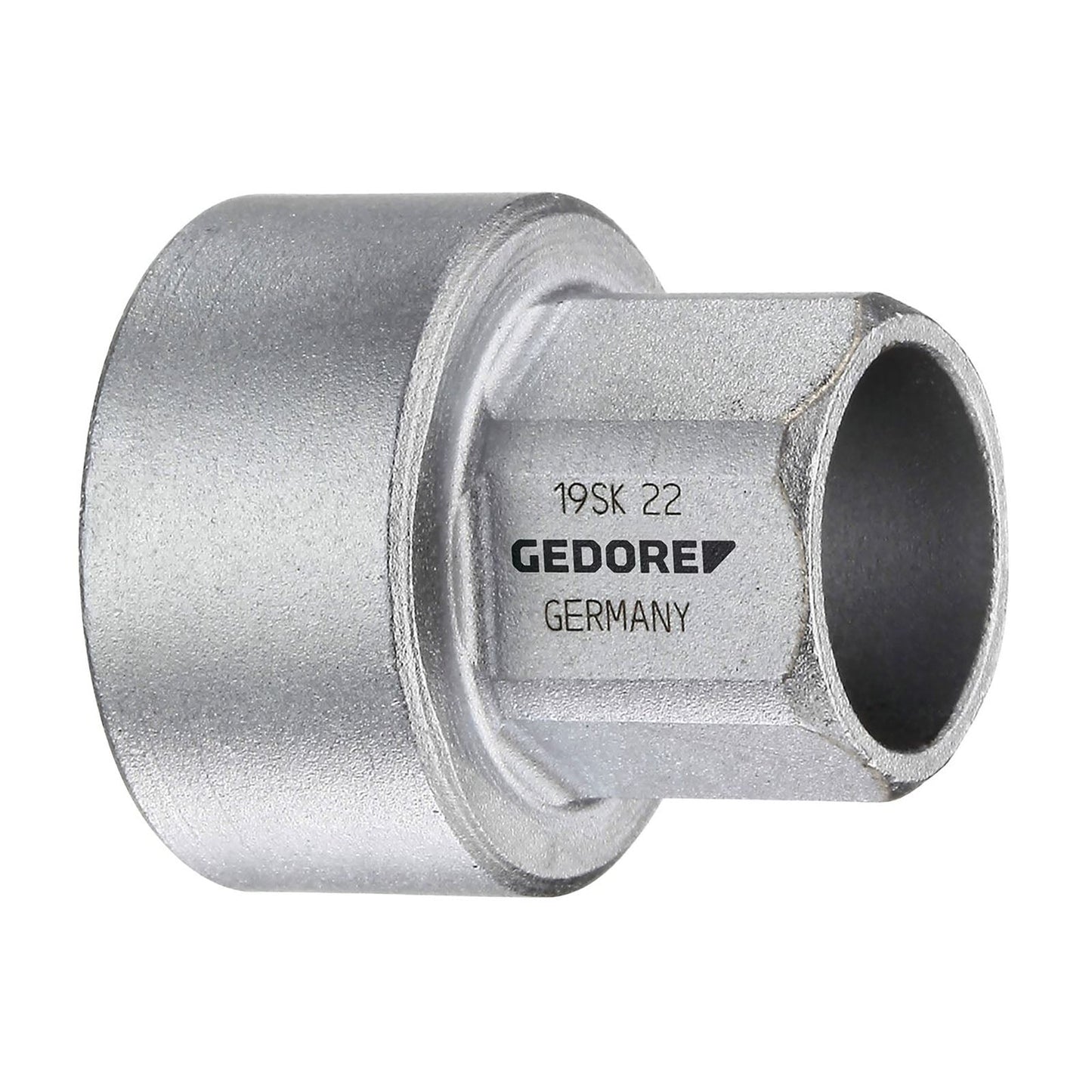 GEDORE 19 SK - Vasos Hexagonales de 1/2" con orificio pasante