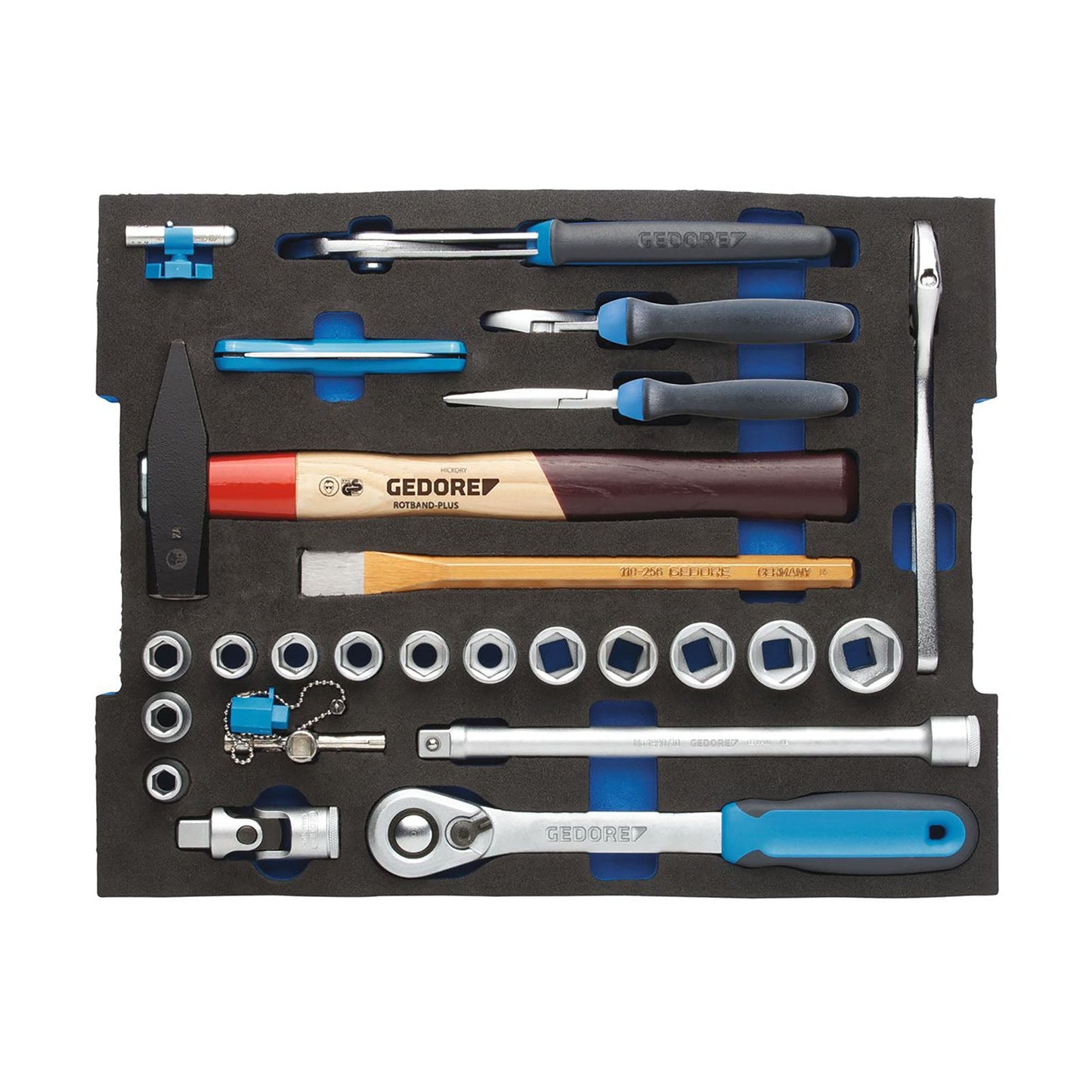 GEDORE 1100 CT2-01 - Surtido 26pzas en módulo LBOXX