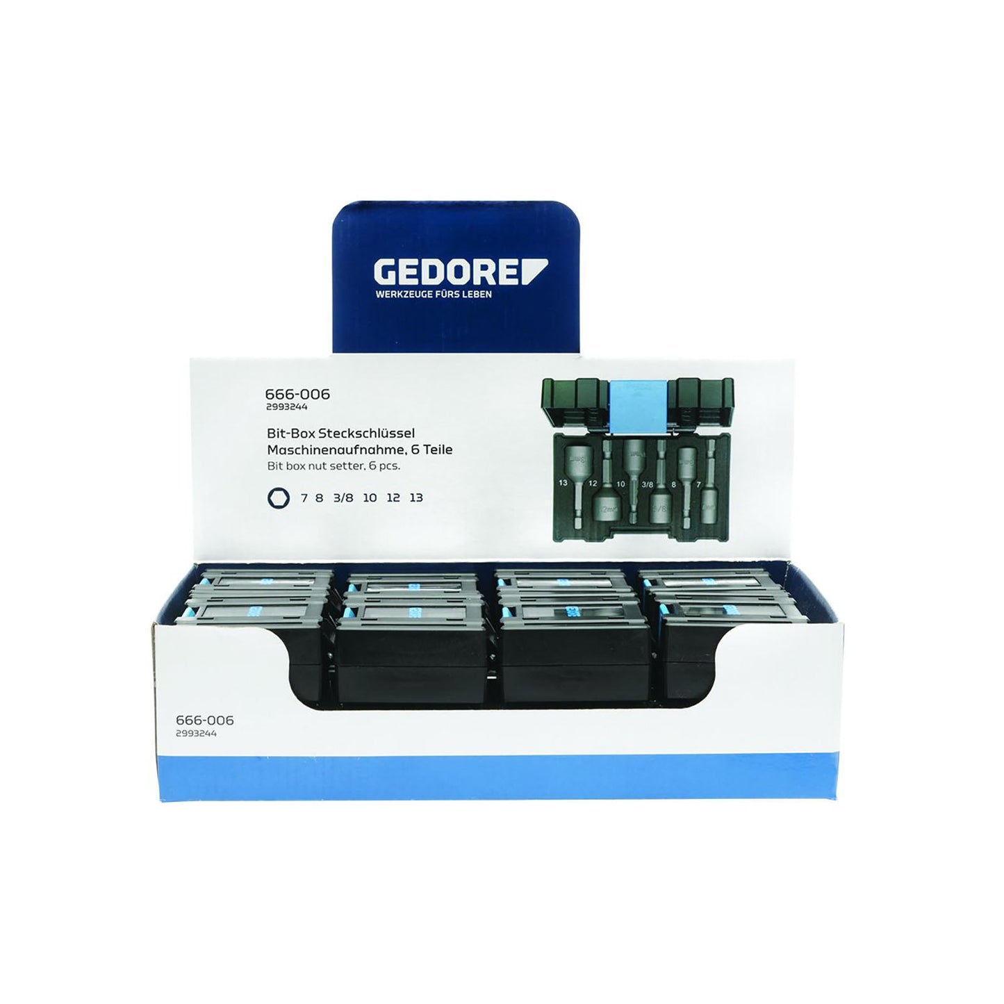 GEDORE VS 666-006 - Présentoir de 16x 666-006