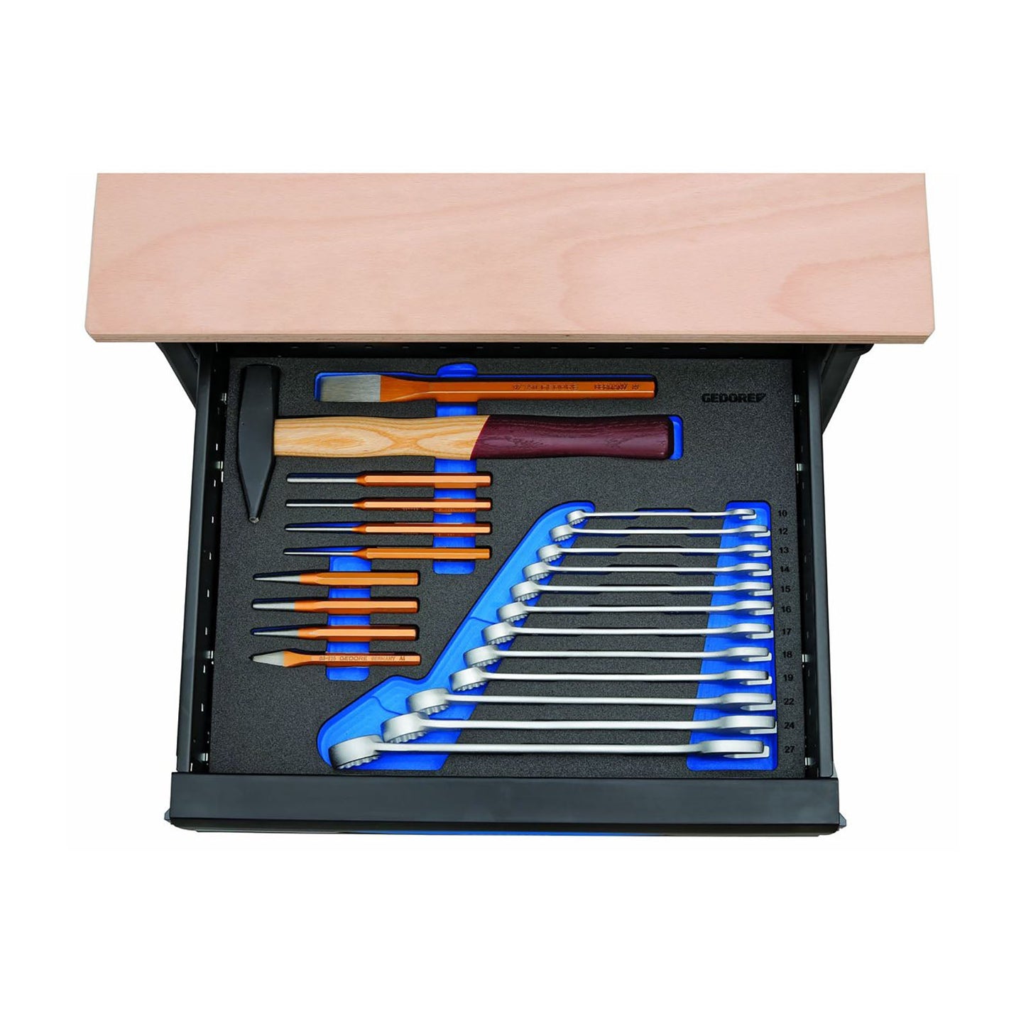 GEDORE 1110 WMW S-02 - WorkMo AN2 avec assortiment de 72 pièces