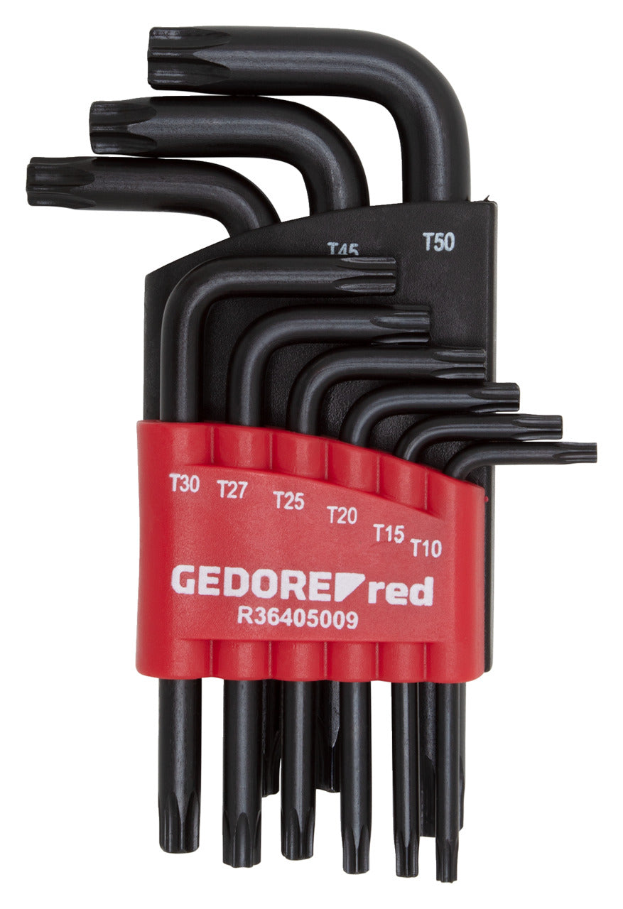 GEDORE red R36405009 - Jeu de clés Allen TORX T10-50 à 2 composants, 9 pièces