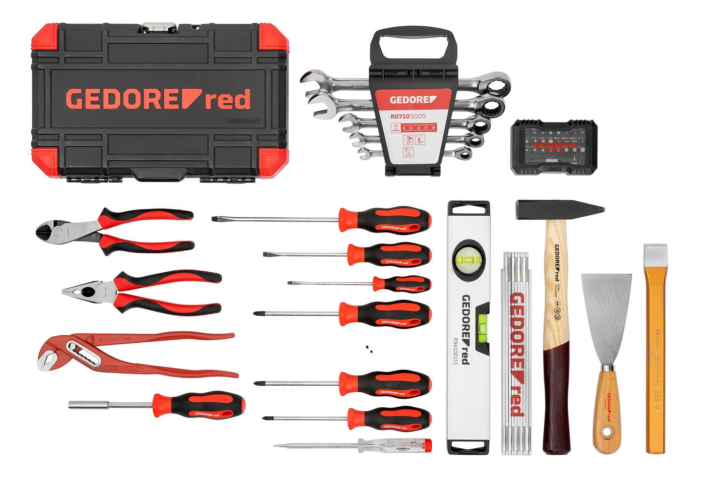 GEDORE red R21652101 - Mallette à outils MASTER XL avec assortiment de 101 outils
