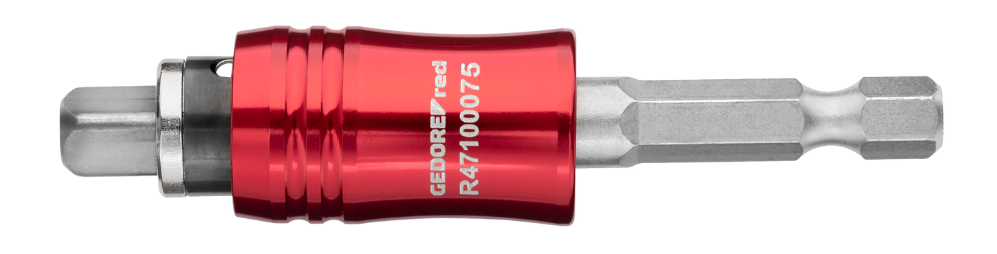 Detalle del portapuntas de cambio rápido GEDORE red 1/4"