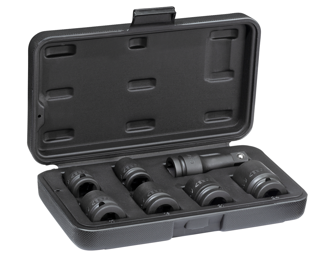 GEDORE K 19-007 - Jeu de douilles à chocs 1/2", de 10 à 24 mm
