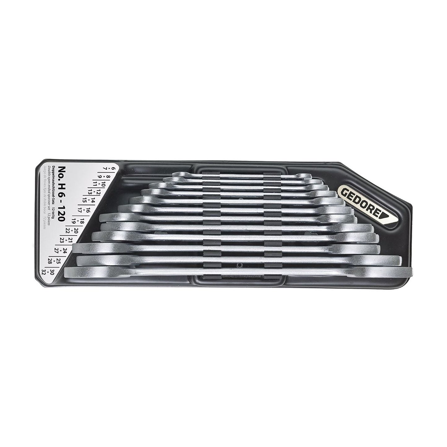 GEDORE H 6-120 - Juego de 12 Llaves Fijas 2 Bocas