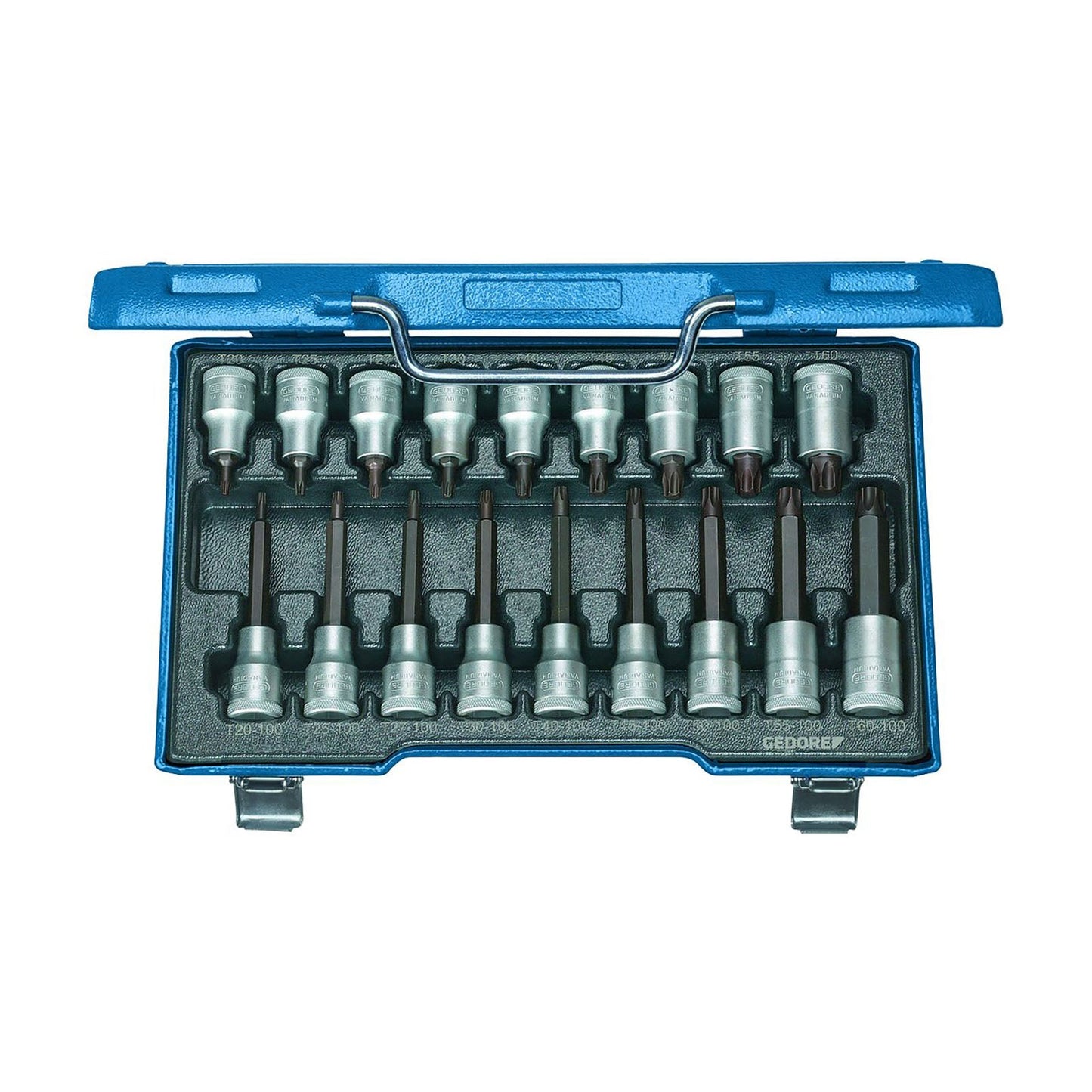 GEDORE ITX 19 LKP - Juego de Vasos TORX® Largos 1/2"