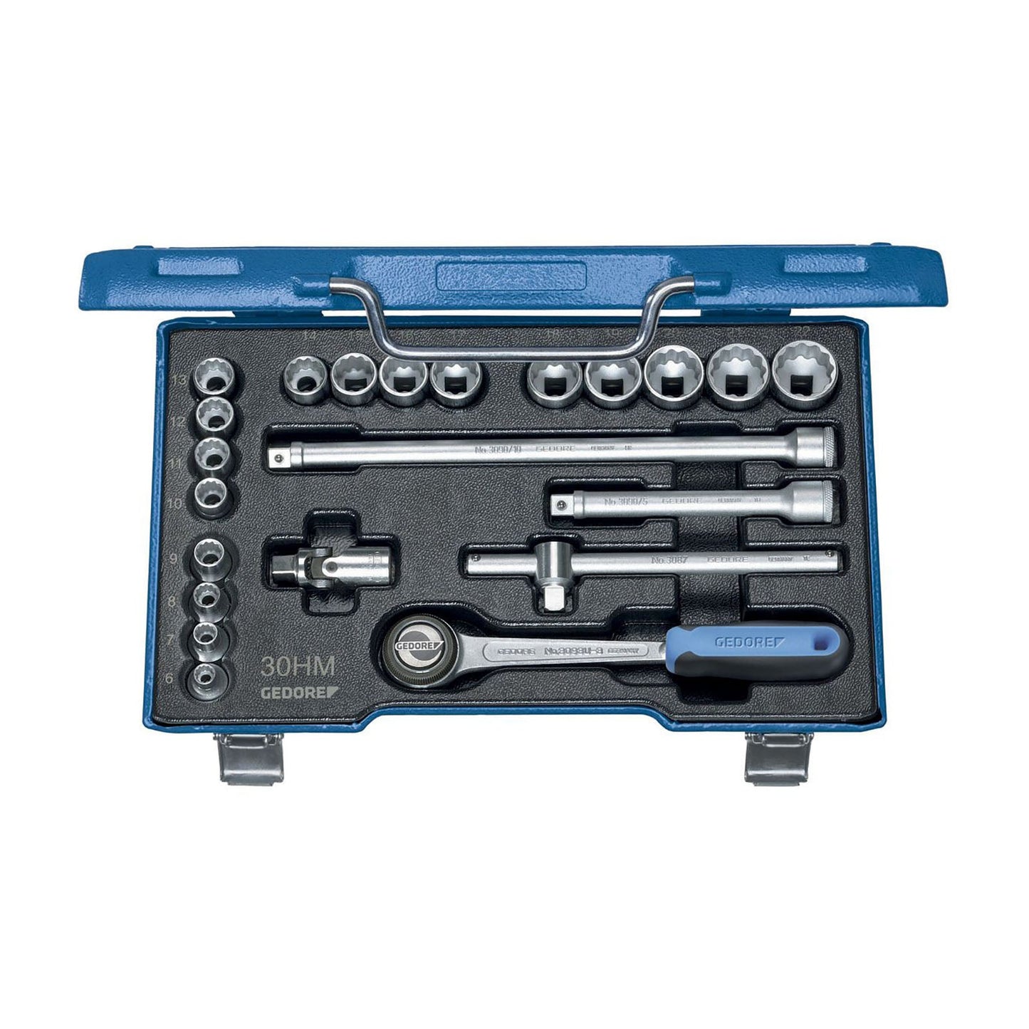 GEDORE D 30 HMU-10 - Juego de Vasos Unit Drive 3/8"