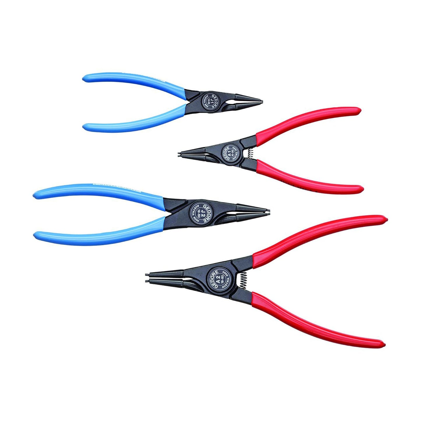 GEDORE S 8100 - Jeu de 4 pinces à circlips