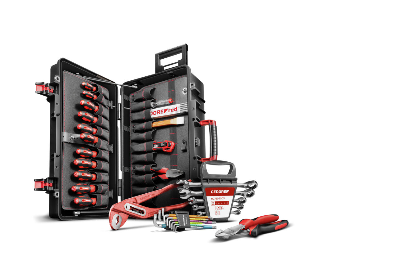 GEDORE red R21902124 - Chariot à outils MASTER XXL avec assortiment de 124 outils