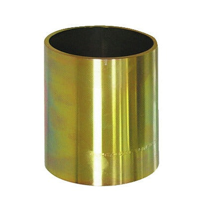 KL-0039-1786 - Manguito de presión/soporte largo Ø86/Ø78: Manguito cilíndrico metálico dorado, hueco, sin costuras visibles